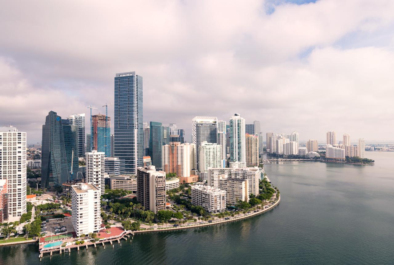 Miami waterfront near PortMiami